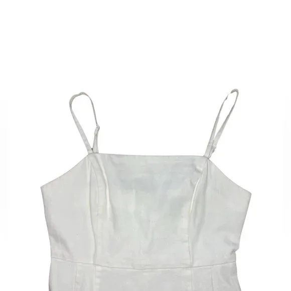 Urban Outfitters Denim Mini Dress | White | Size XS - Picture 7 of 10